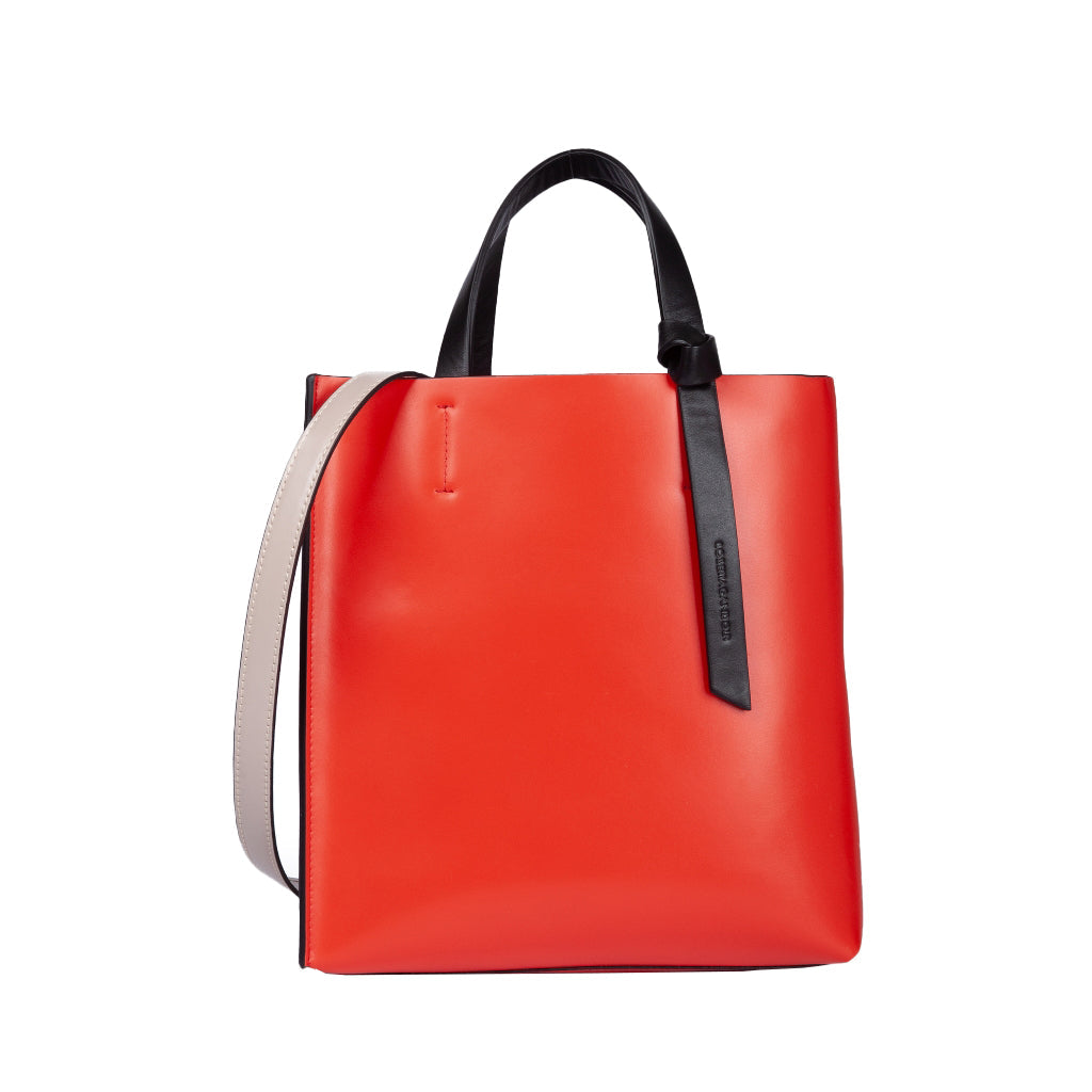Cinzia Reversible Calfskin Top Handle Bag by Roberta Gandolfi