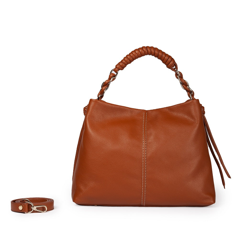 Amina Large Soft Leather Handbag by Roberta Gandolfi