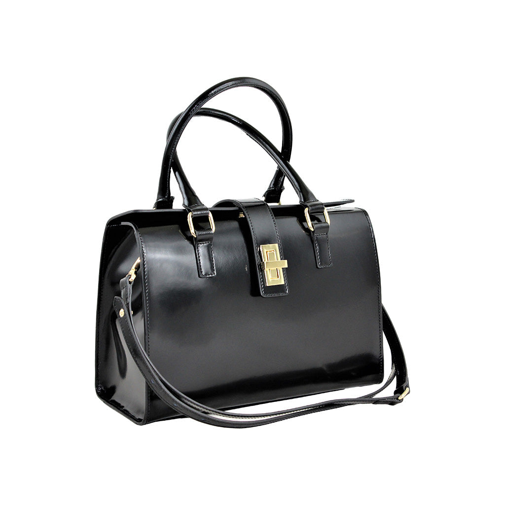 Federica Calfskin Top Handle Bag by Claudia Firenze