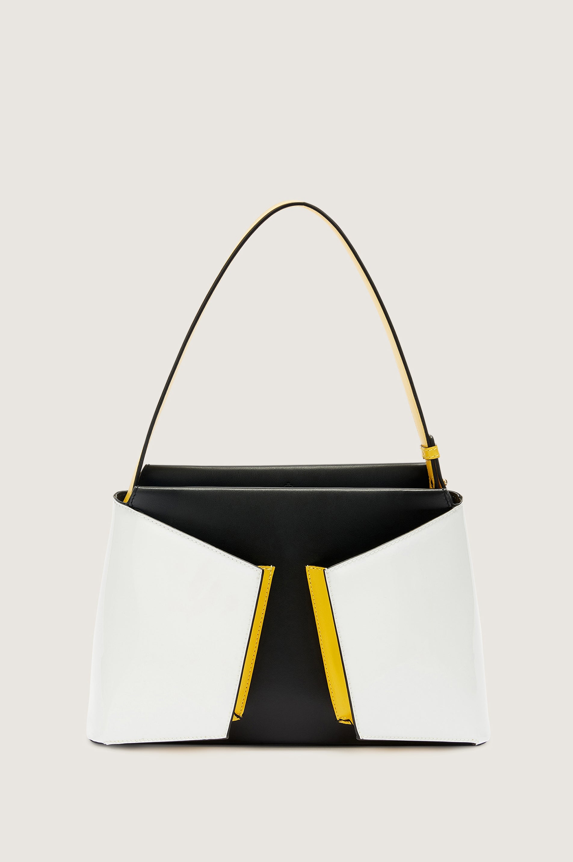 Lara Bellini Liz Tote Sporty Calfskin Handbag in Light Gold