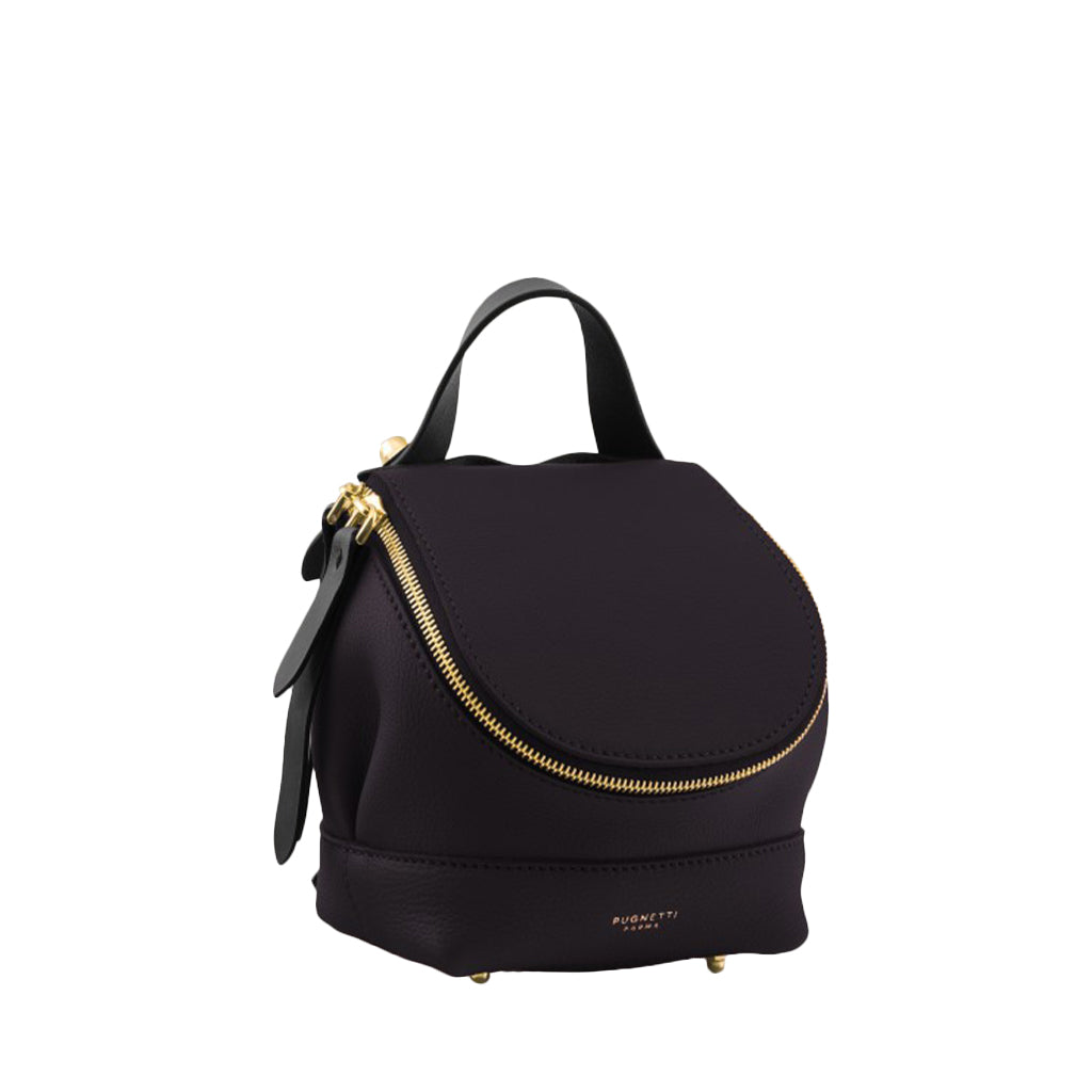 Minut Gold Calfskin Convertible Backpack by Pugnetti Parma