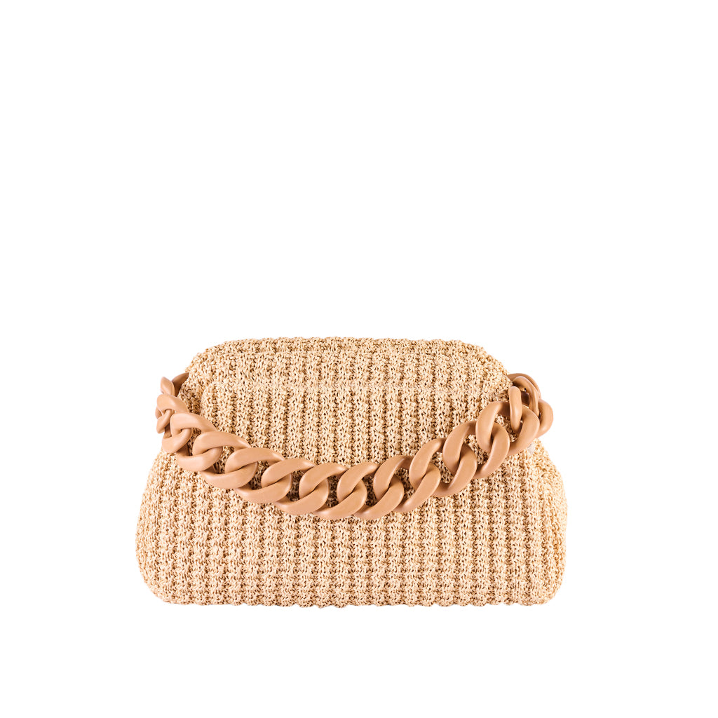 Barth Crochet Raffia Top Handle Bag by Viamailbag