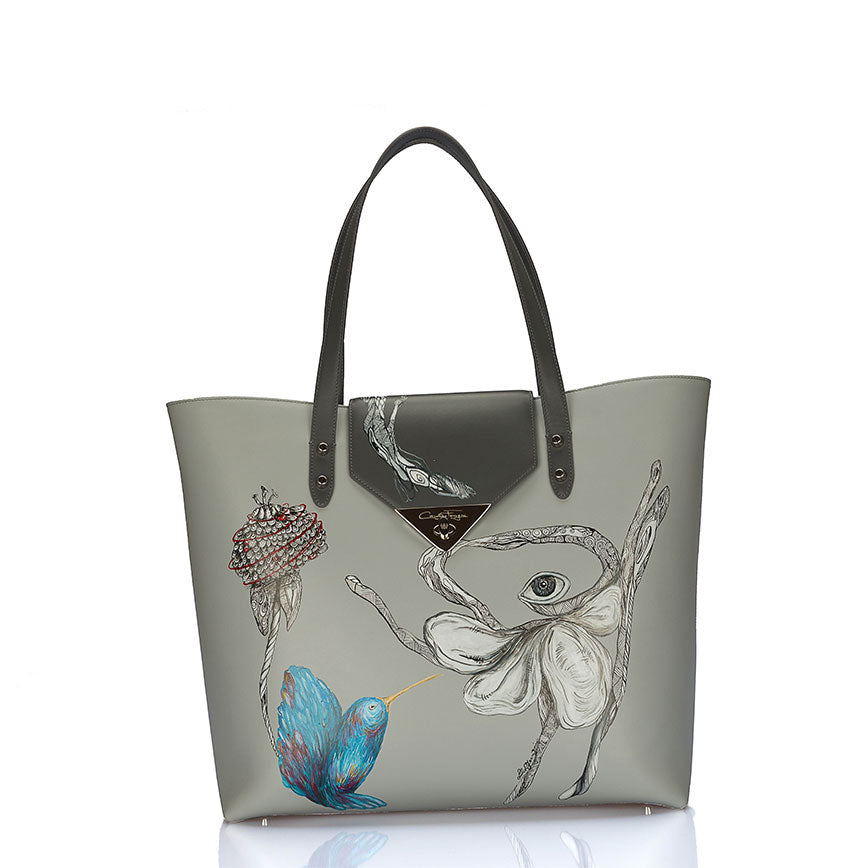 Lucia's Hand-Painted Luxe Tote
