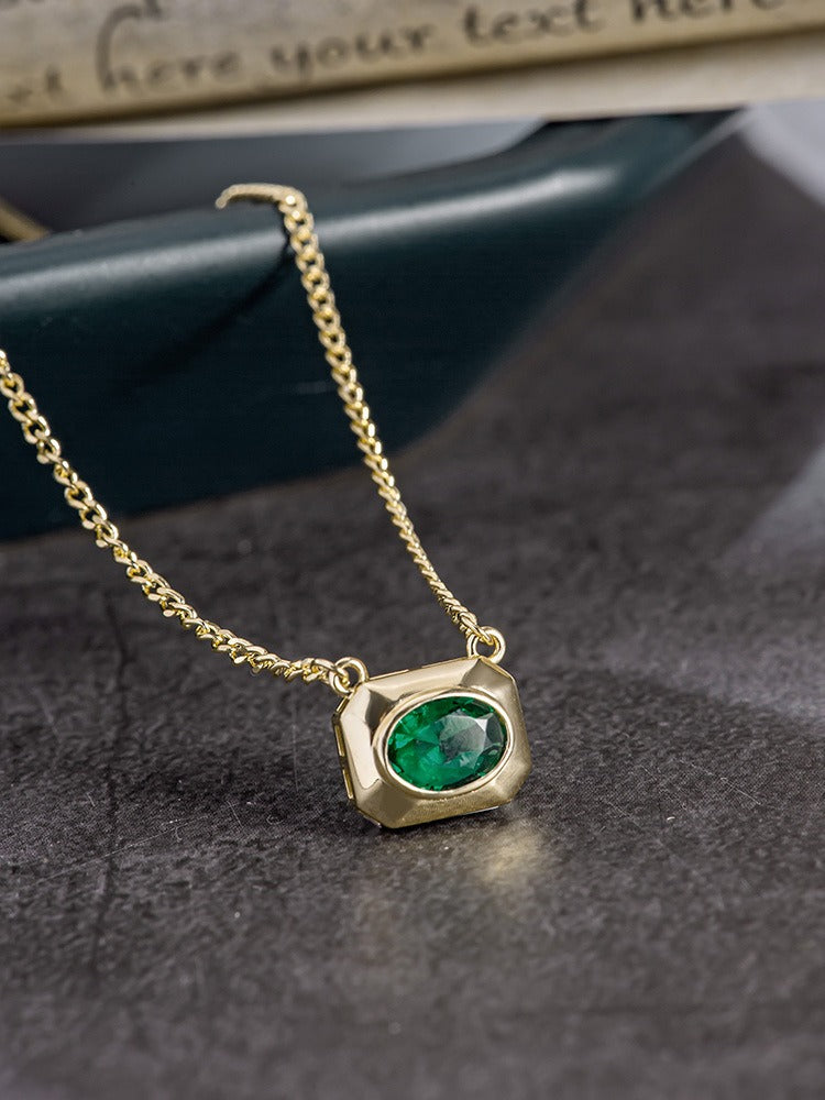 Green Necklace by Mozaiku - Fine Gold