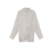 Large Tencel Shirt - LoveSpring and Summer Original Simple Lapel Solid Color Tencel Thin Sunscreen Shirt Women