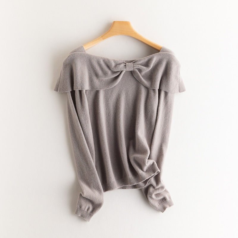 Bow Pullover 100% Cashmere by Bonolu