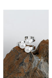 Tre Luna Silver Ring by Notteluna