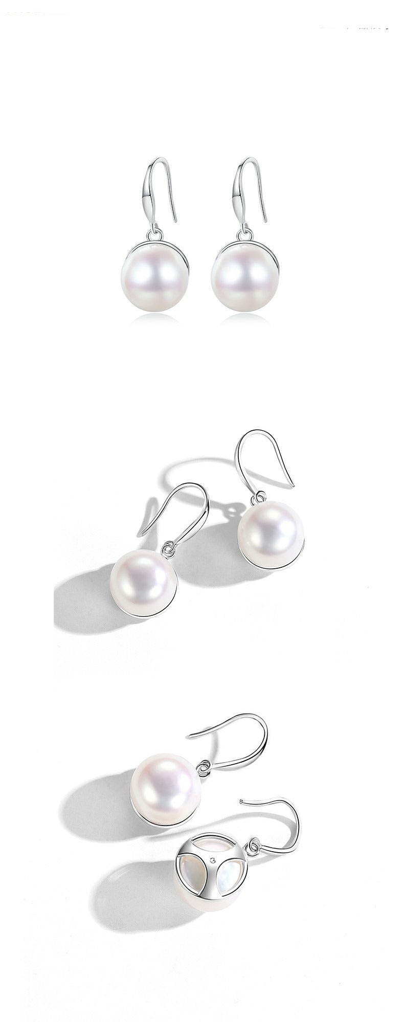 Questa Perla Silver earrings by Notteluna