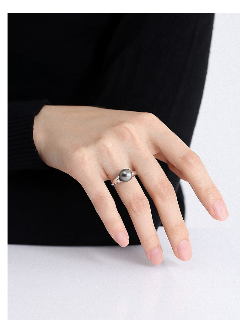 Seawater Pearl Silver Ring by Notteluna