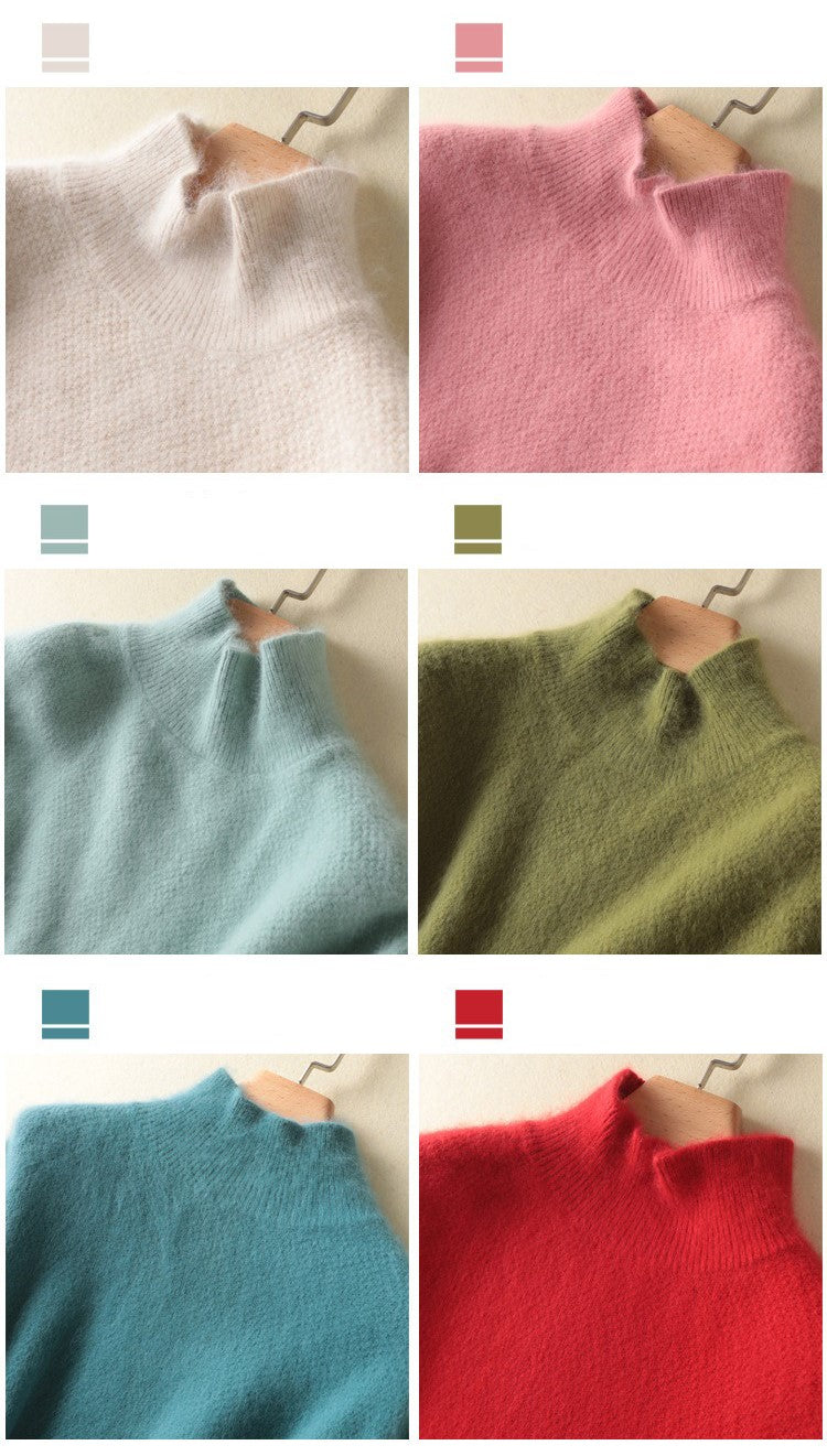 High Neck Pullover sweater - Mink by Bonolu