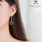 Orbit Drop Earrings by Mozaiku - Fine Gold