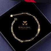 Square  Chain Bracelet by Mozaiku - Fine Gold
