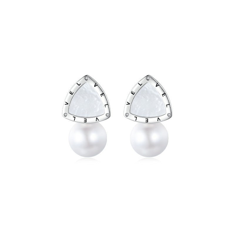 Nacre and Large Pearl Earrings
