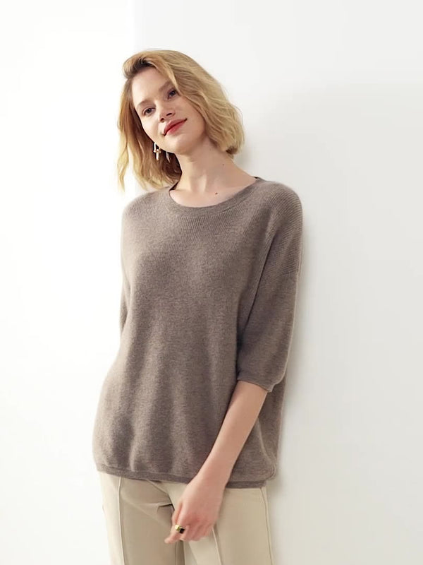 Oversized 100% Cashmere Sweater by Bonolu