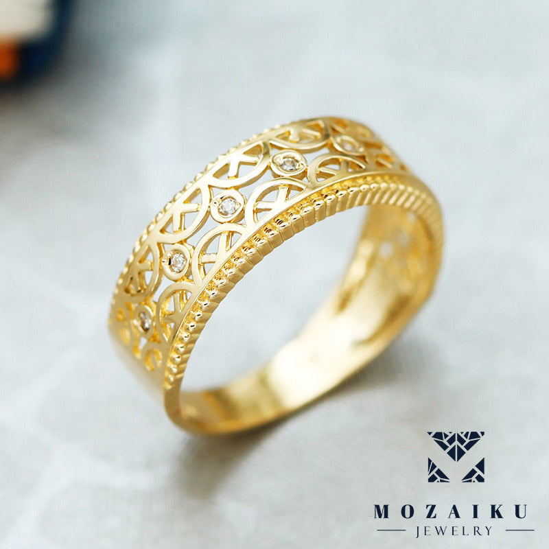 Openwork Ring by Mozaiku - Fine Gold