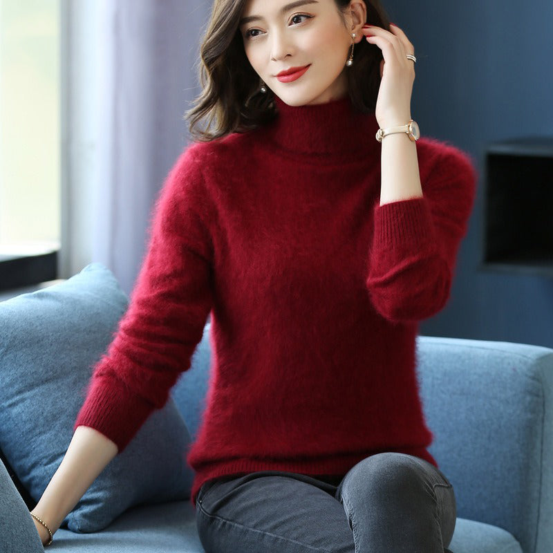 Thick High Neck Sweater  - Mink by Bonolu