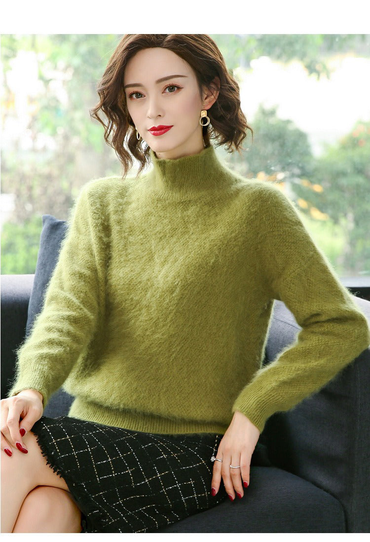 High Neck Pullover sweater - Mink by Bonolu