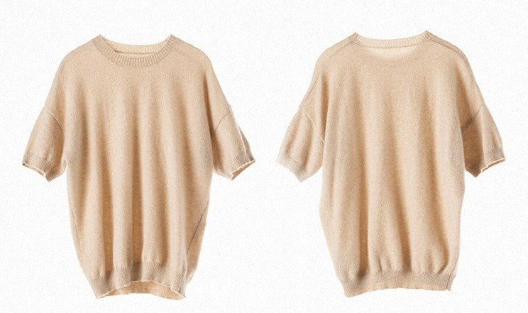Oversized Cashmere T Shirt 100% Cashmere by Bonolu