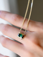 Green Necklace by Mozaiku - Fine Gold