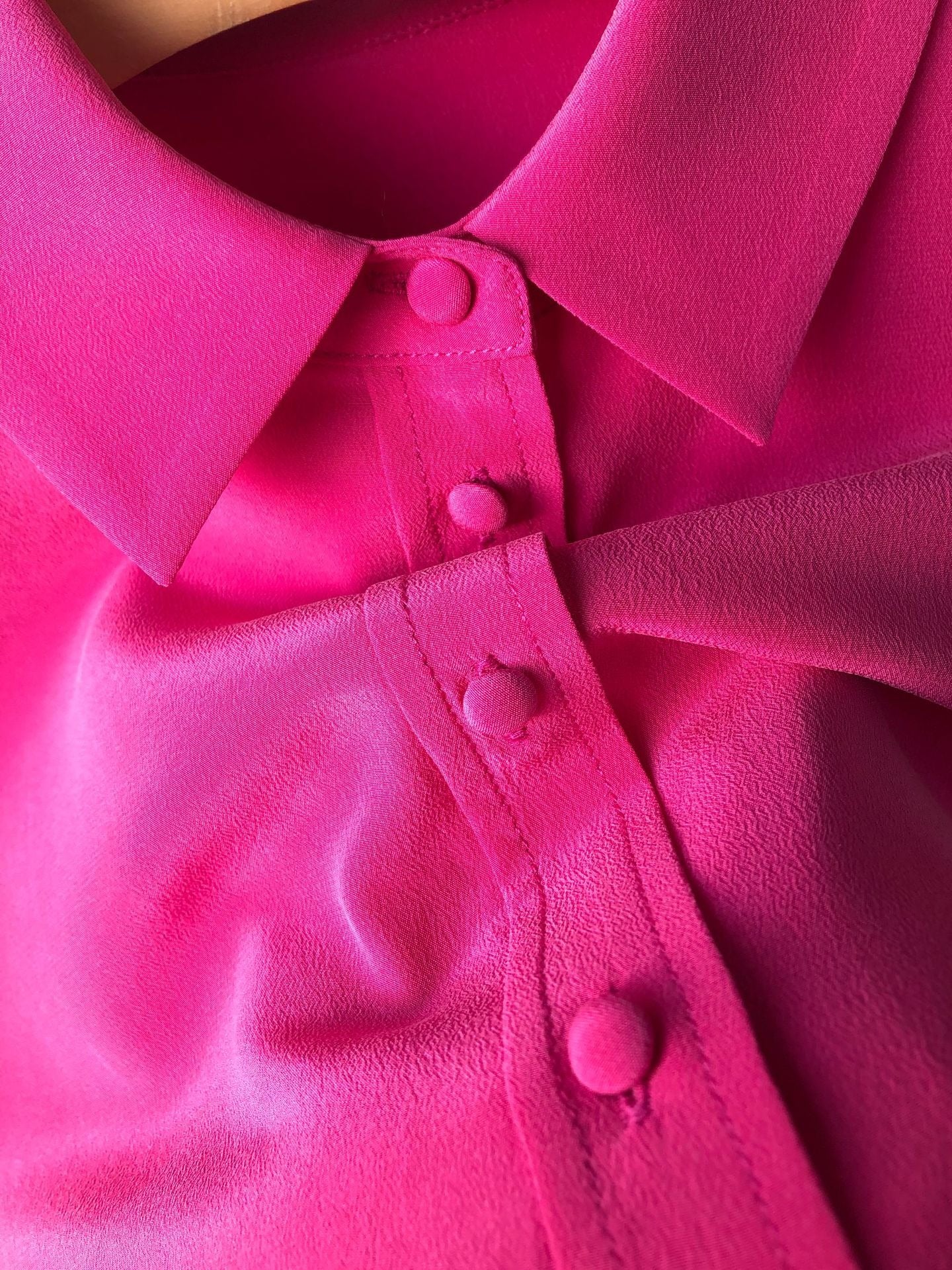 Small Collar Silk Shirt - by Gioventù