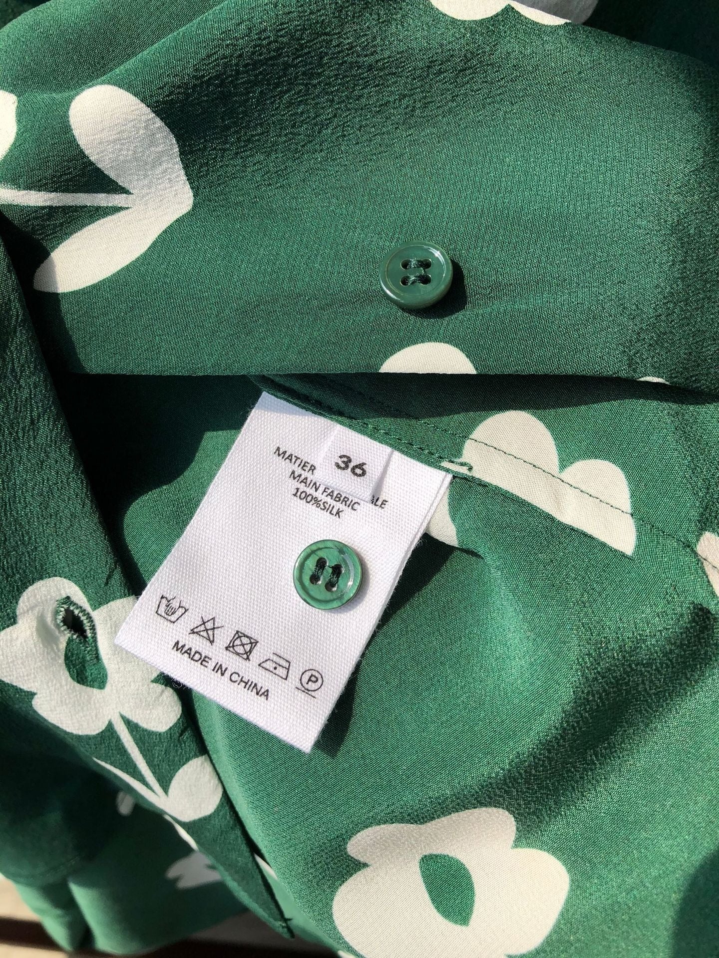Crepe de Chine Green Shirt - by Gioventù