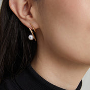 Fulmine 18K Gold and Japanese Sea Akoya Pearl Earrings