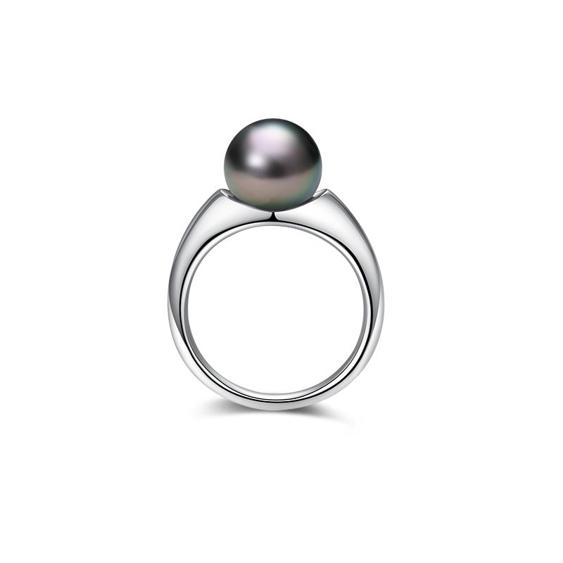 Seawater Pearl Silver Ring by Notteluna