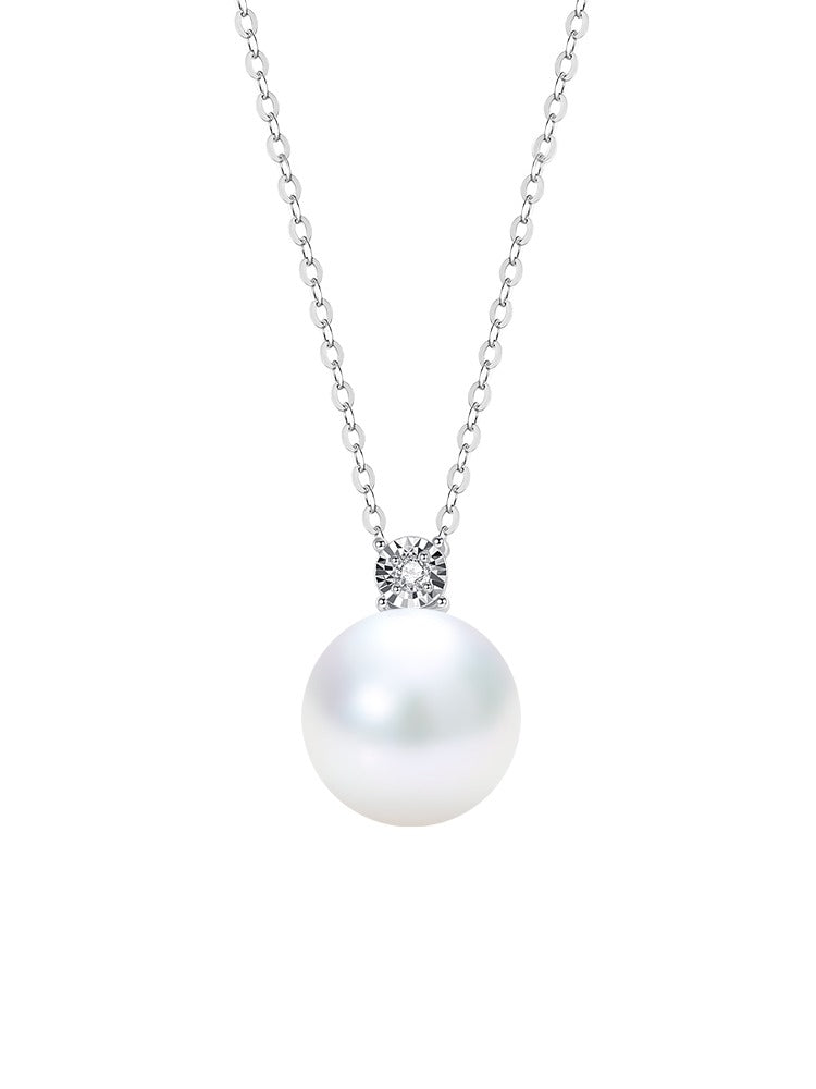 Luna d'argento  Single Pearl Pendant by Notteluna
