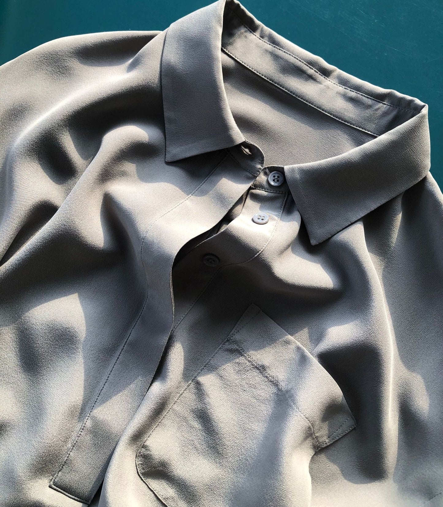 Sand Washed Silk Shirt - by Gioventù