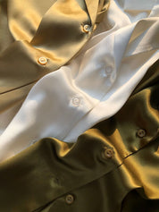 Crepe Satin Silk Shirt - by Gioventù