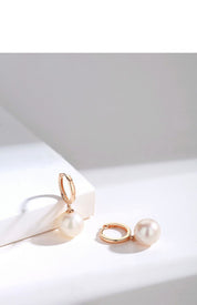 18K Gold Akoya Pearl Drop Earrings