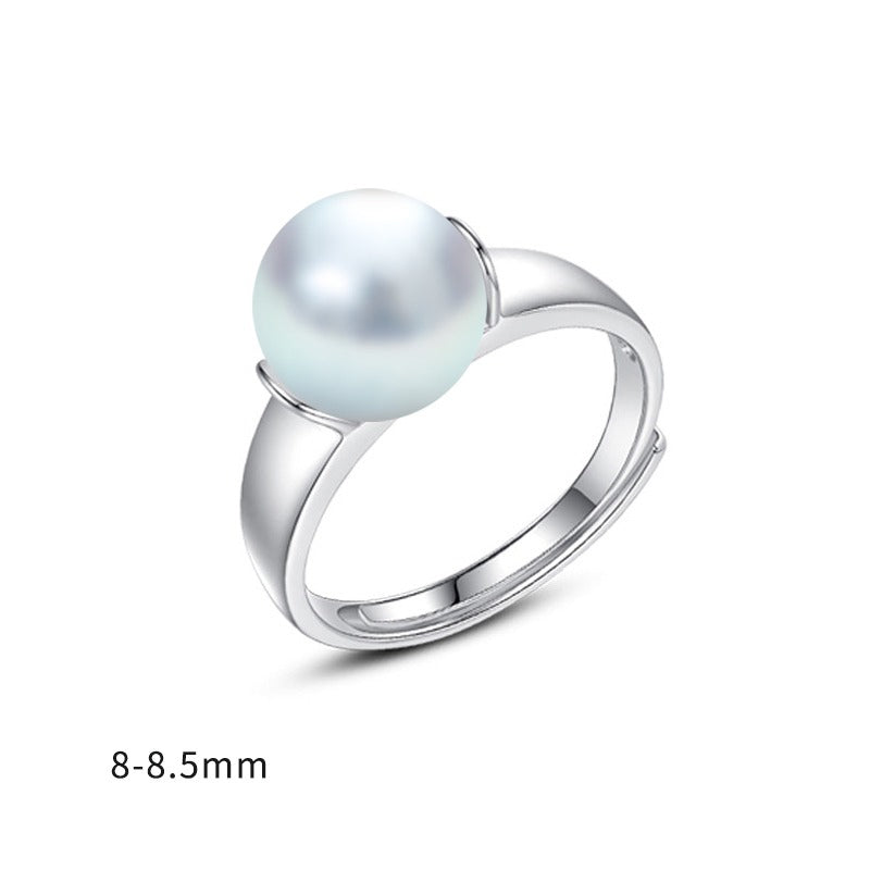 La Pietra 925 Silver Pearl Ring by Notteluna