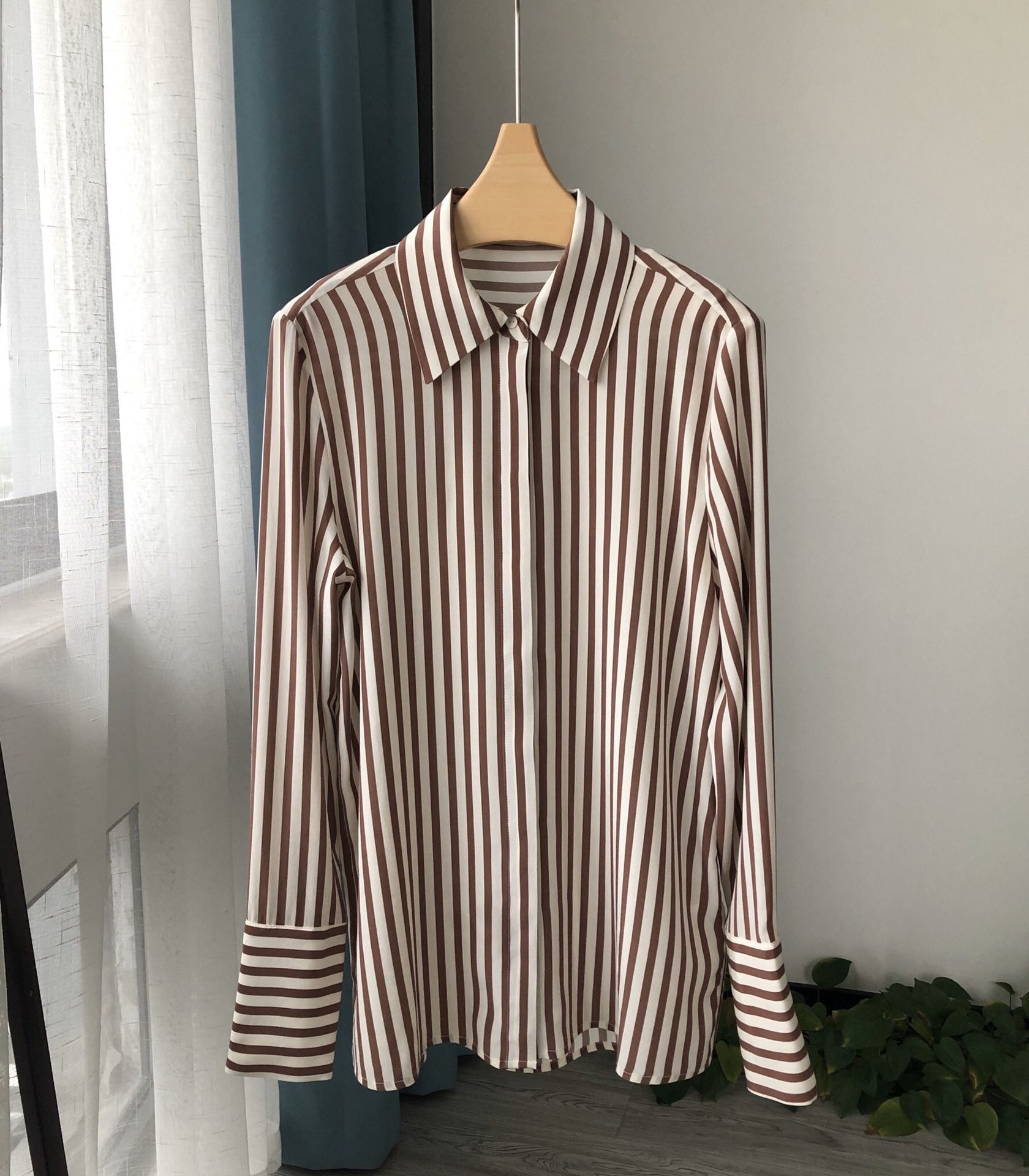 Striped Silk Shirt  - by Gioventù