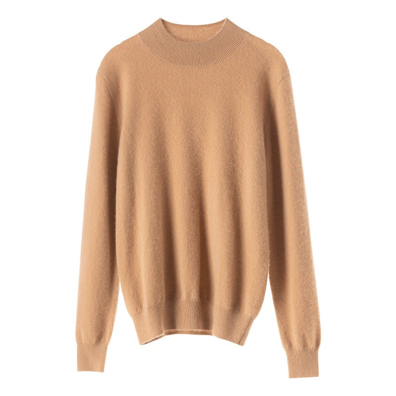 Half High Neck Pullover 100% Cashmere By Bonolu