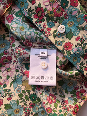 Women Silk Floral Shirt Women Dresses Sand Washing Silk Shirt Women Casual Clothing Tops Women Flare Sleeve Silk Shirt Button Down Shirt