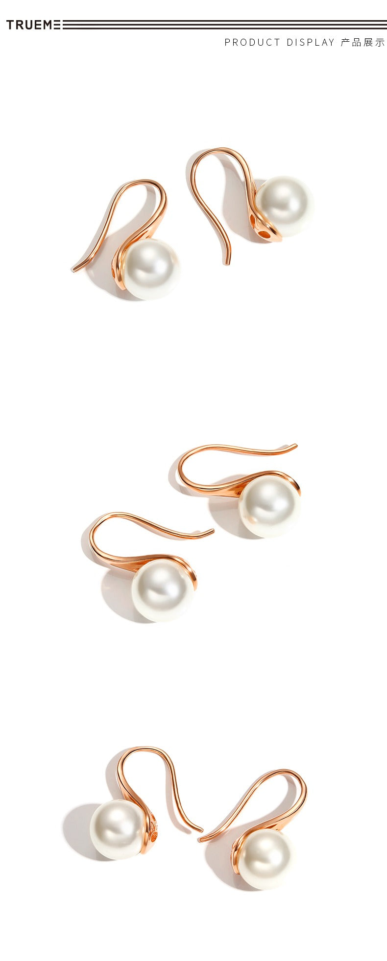 La Perla 925 Silver Pearl Earrings by Notteluna