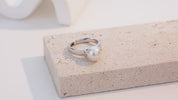 La Pietra 925 Silver Pearl Ring by Notteluna