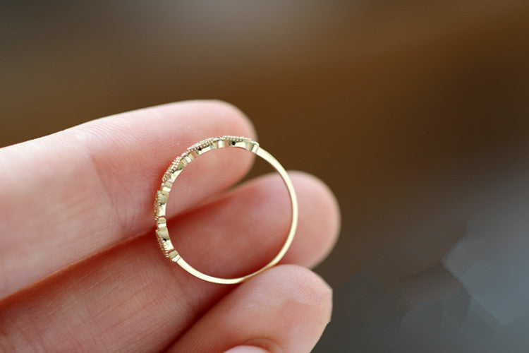 Eye-shaped Japanese Ring by Mozaiku