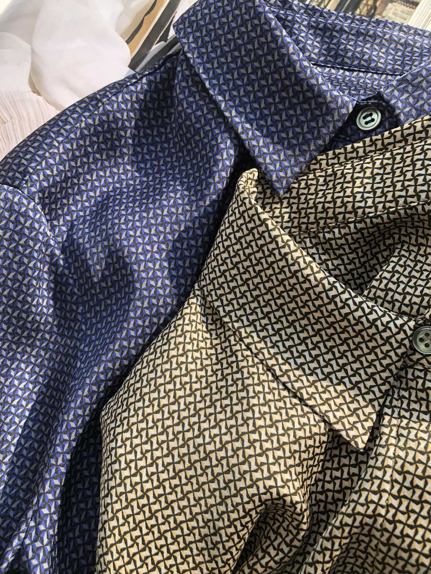 Women Silk Shirt Women Dresses Print Stretch Double Silk Shirt Women Casual Clothing Tops Women Long Sleeve Silk Shirt Button Down Shirt