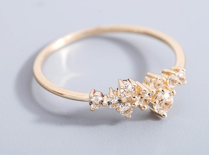 Fine 9K Gold -Twig Ring by Mozaiku