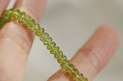 Peridot  Faceted Beads Necklace by Mozaiku
