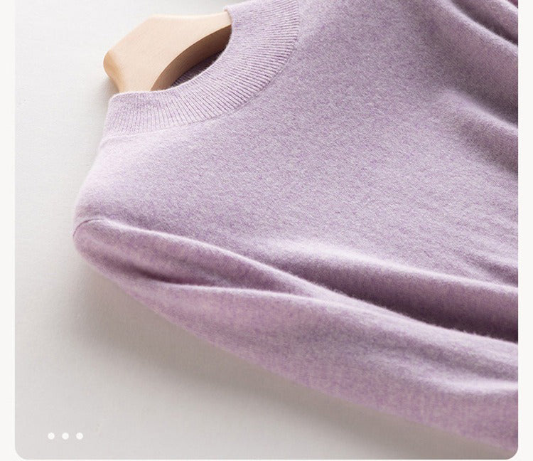 Half High Neck Pullover 100% Cashmere By Bonolu