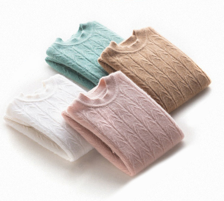 Tees  Pullover 100% Cashmere Sweater by Bonolu