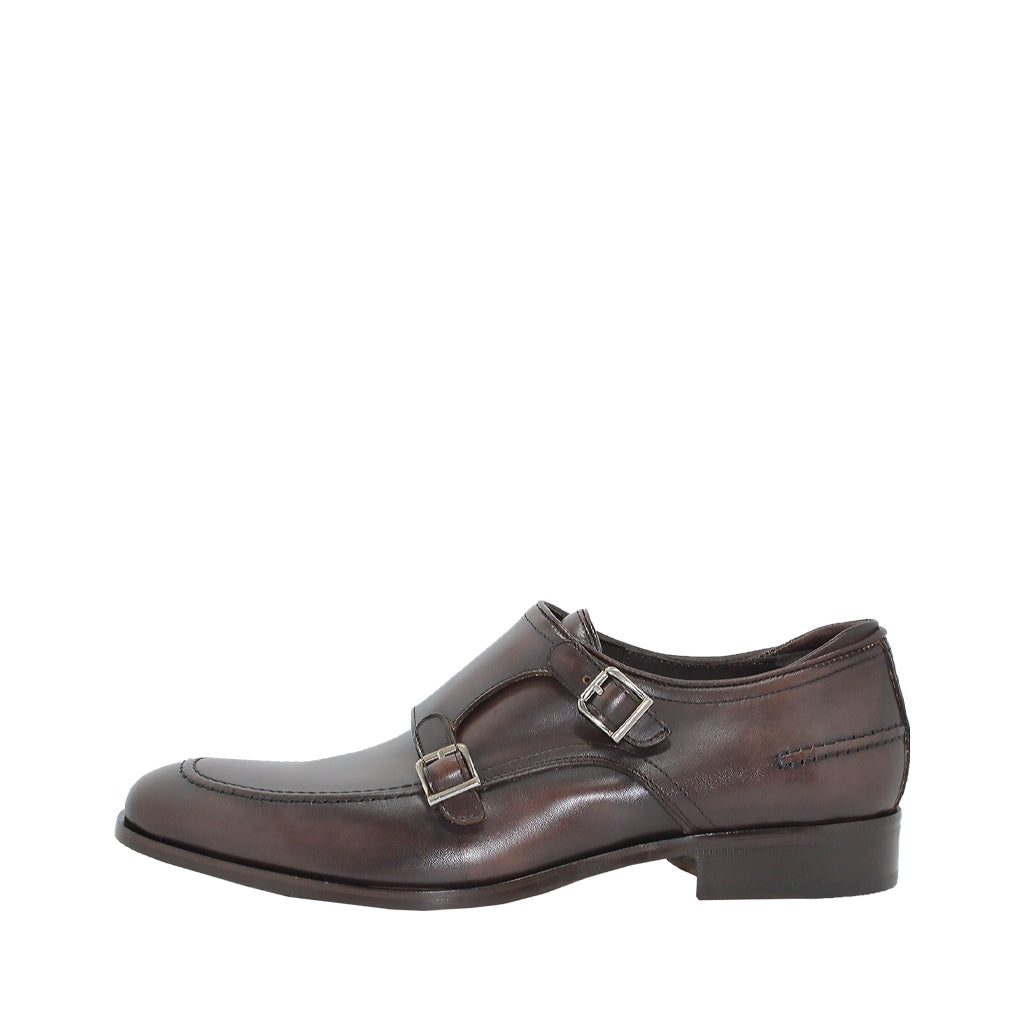 Peyton Double Monk Calf Leather Shoes