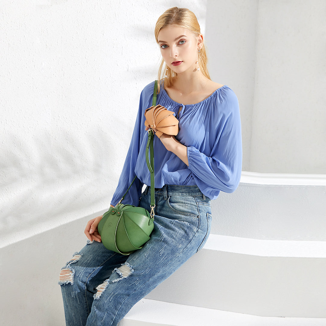 Small Round Beetle Bag | Green