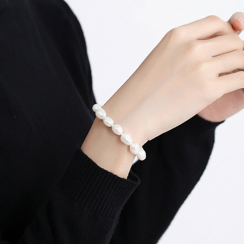 Steamed bun-shaped pearl bracelet