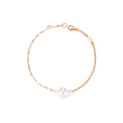 Giorno Luna - Akoya Pearls and gold Chains Bracelet