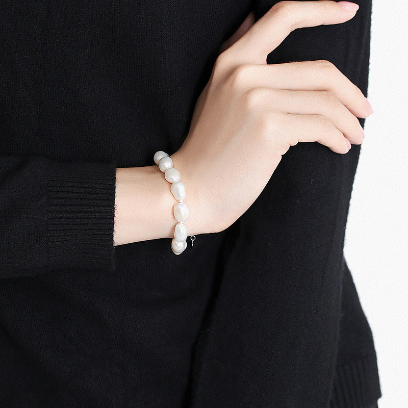 Steamed bun-shaped pearl bracelet