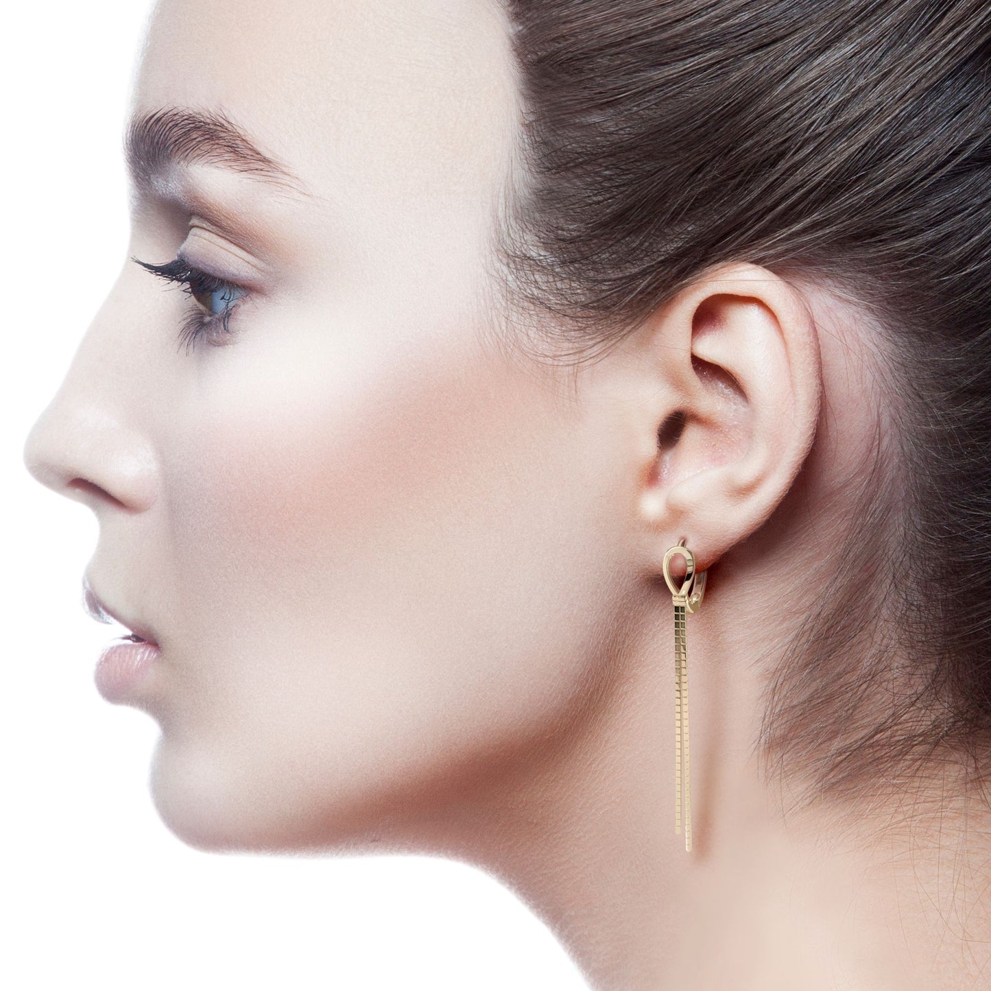 Loop Drop Earrings - Fine 14K Gold
