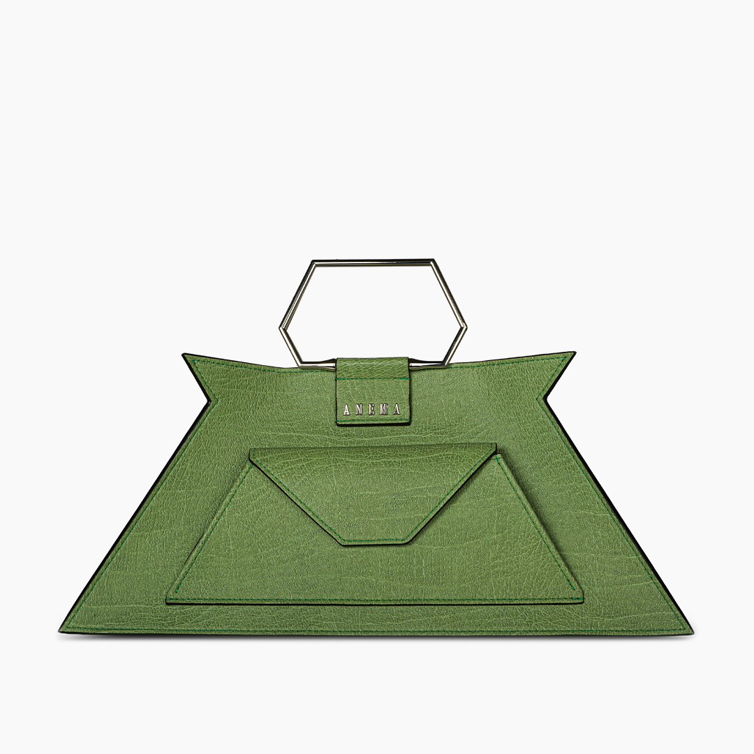 Gran Sibilla Green Top Handle Bag